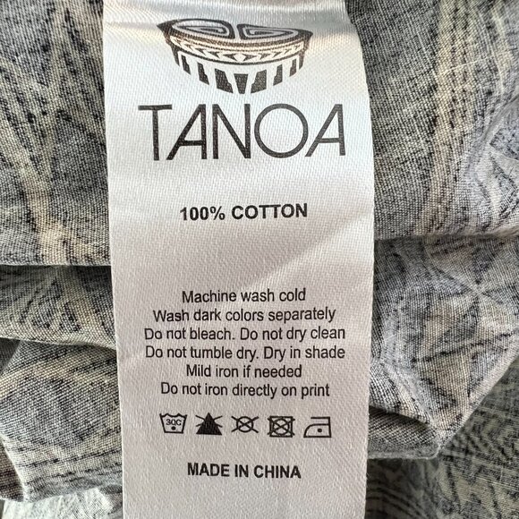 Tanoa‎ Girl's Hawaiian Tribal Dress Kids Size 10 Samoa Polynesian Ruffle Cotton - Picture 6 of 10